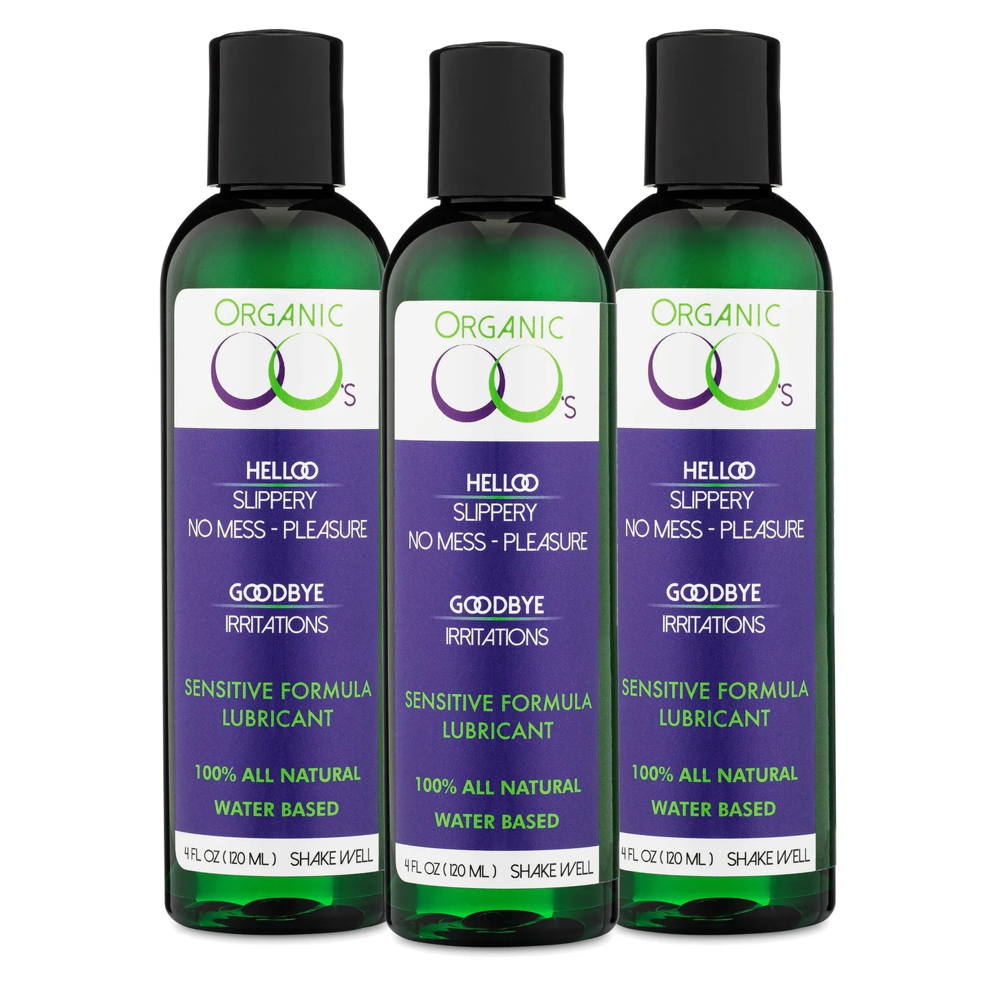 Organic OO's Water Based 100% All Natural Personal Lubricant